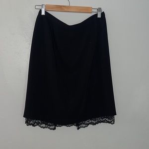 Never worn DRAMA Skirt Lace Hem Skirt